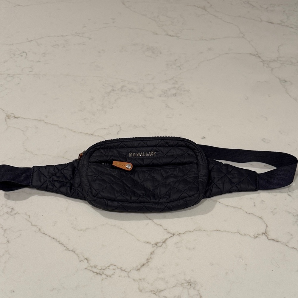 MZ Wallace Navy Quilted Mini Bag